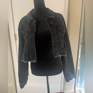 BuffBunny Black Cropped Jean Jacket